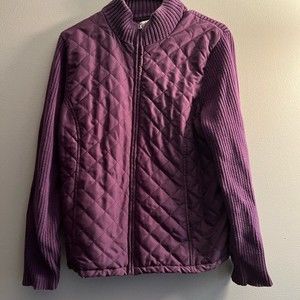 Croft and Barrow XL purple sweater jacket